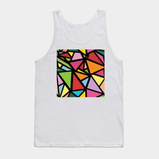 Colorful triangles pattern 7 Tank Top